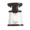 Westinghouse Fixture Ceiling Outdr SemiFlush-Mount 60W Emma Jane 7In Amb Brnz Clear Sd Glass 6113000 - alternate 3